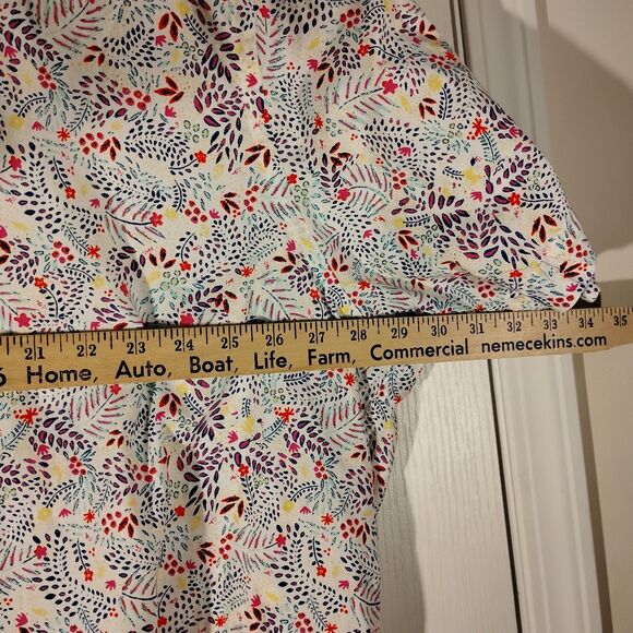 Cremieux shirt mens 3XB 3XL XXXL BIG white floral all over button short sleeve - Picture 4 of 7